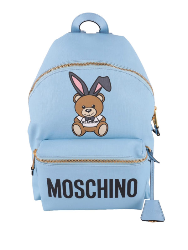 MOSCHINO: backpacks - Playboy print backpack