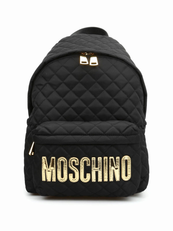 MOSCHINO: backpacks - Quilted backpack