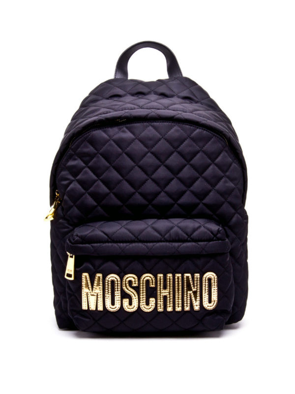 MOSCHINO: backpacks - Quilted nylon backpack