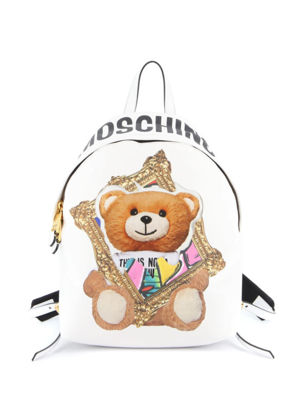 MOSCHINO: backpacks - Teddy Bear Frame backpack