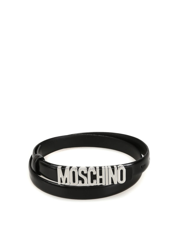 MOSCHINO: Cinturones - Cinturón - Negro