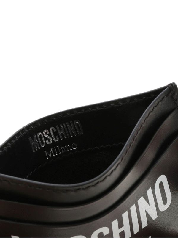 MOSCHINO buy online Logo print leather cardholder