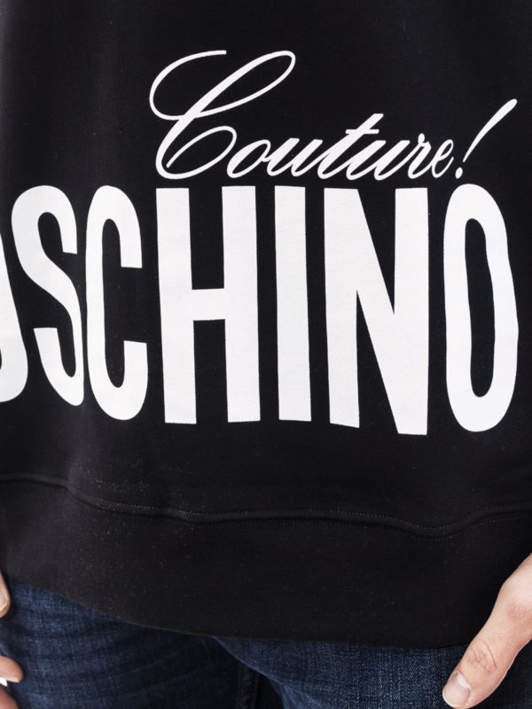 MOSCHINO buy online Moschino Couture print black sweatshirt