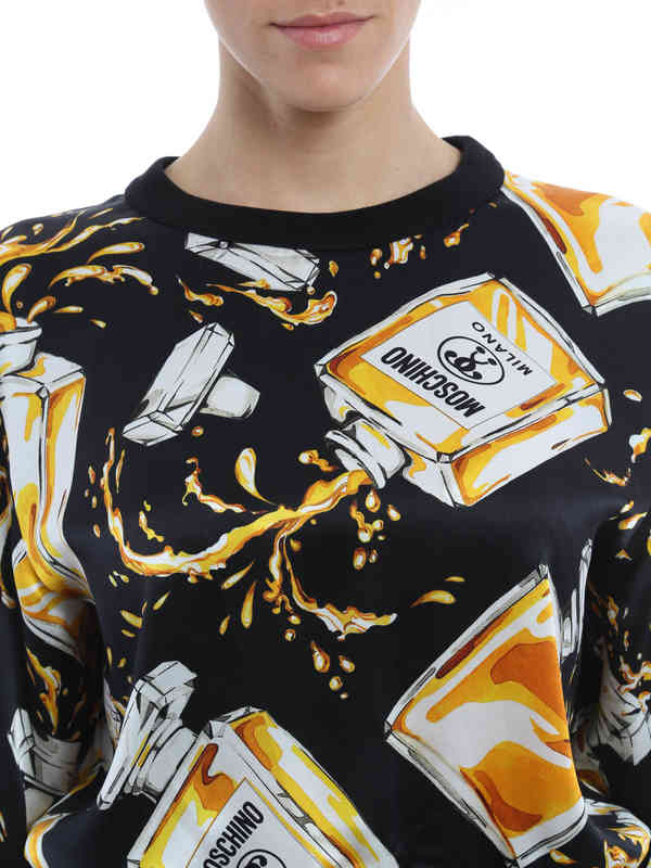 MOSCHINO buy online Perfume print silk blouse