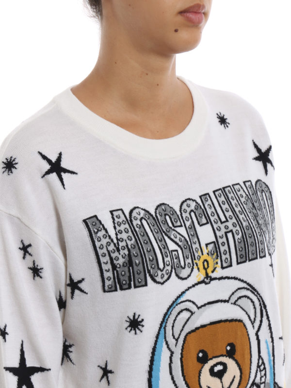 MOSCHINO buy online Suéter Cuello Redondo - Blanco