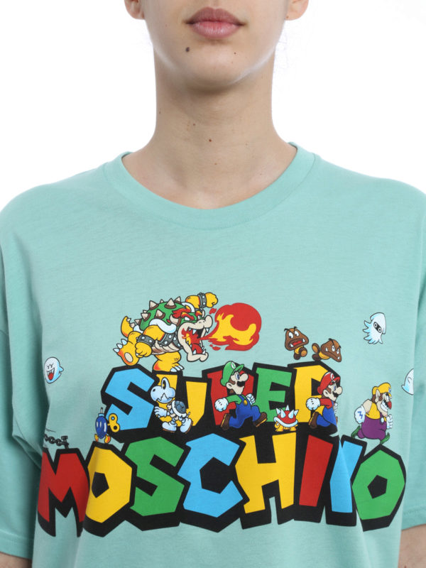 Moschino Super Moschino T-shirt - Light Green | V07064401373