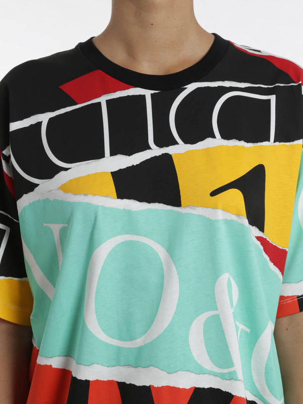 MOSCHINO buy online Tear effect logo t-shirt