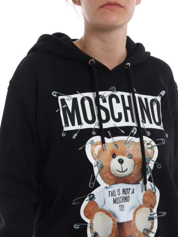 سویشرت Moschino - This is not a Moschino toy black hoodie - 17055527V1555