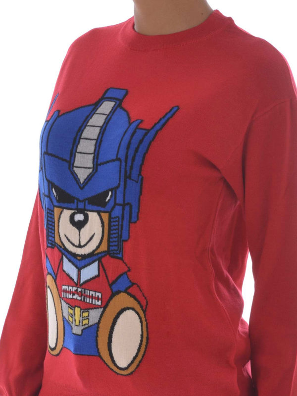 MOSCHINO buy online Rundhalspullover - Rot