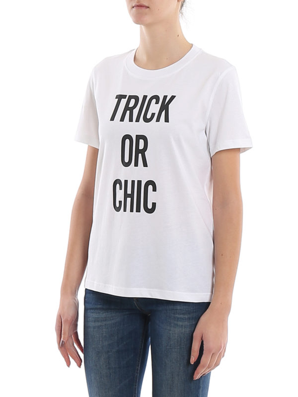 MOSCHINO buy online Trick Or Chic printed jersey T-shirt