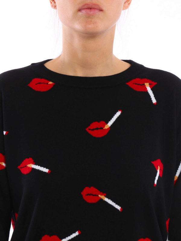 MOSCHINO COUTURE buy online Lips pattern wool pullover