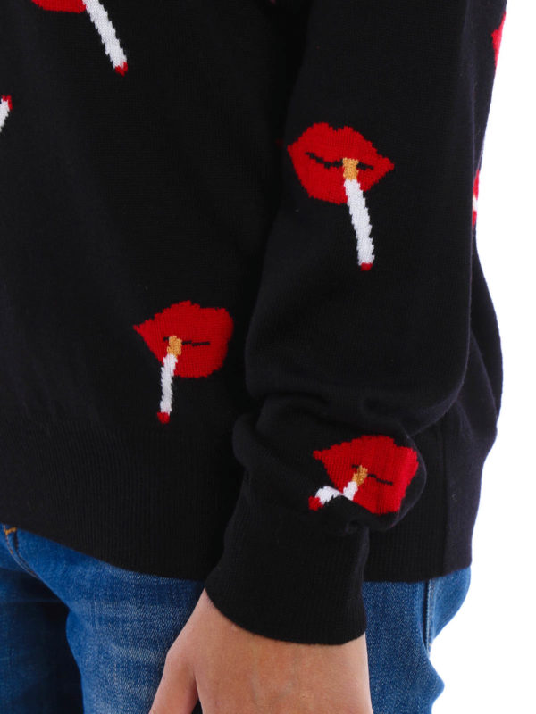 iKRIX MOSCHINO COUTURE: Lips pattern wool pullover