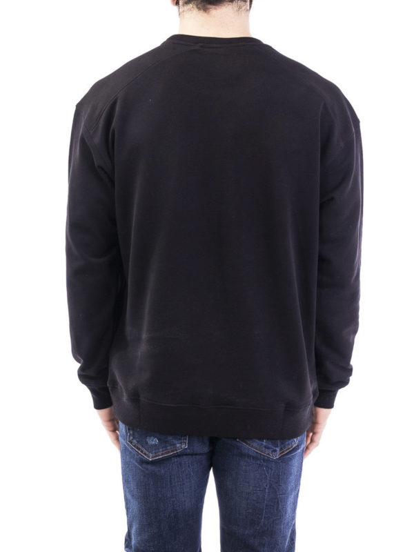 Moschino Couture print black sweatshirt shop online: MOSCHINO
