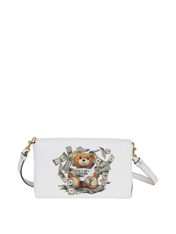 MOSCHINO: cross body bags - Dollar Teddy Bear bag