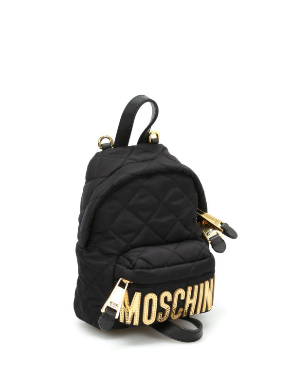 MOSCHINO: Sacs à dos online - Logo lettering small backpack