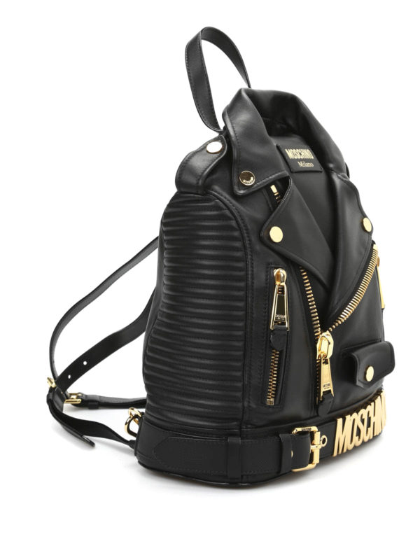 MOSCHINO: Sacs à dos online - Rider jacket backpack