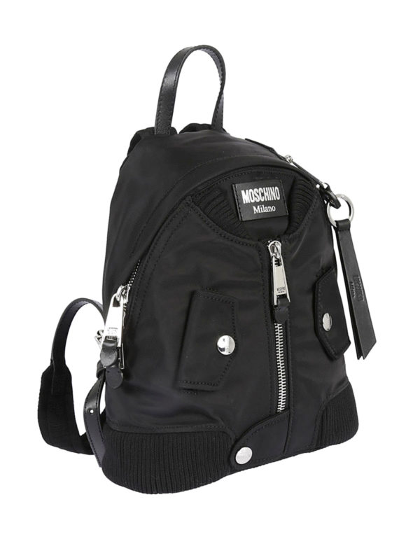 MOSCHINO: backpacks online - Techno fabric bomber backpack