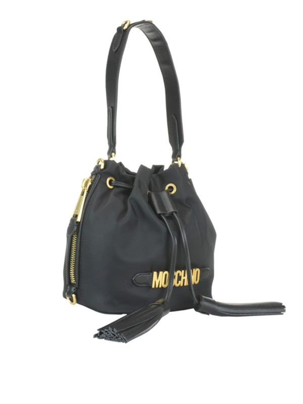MOSCHINO: バケットバッグ online - バケットバッグ - 黒