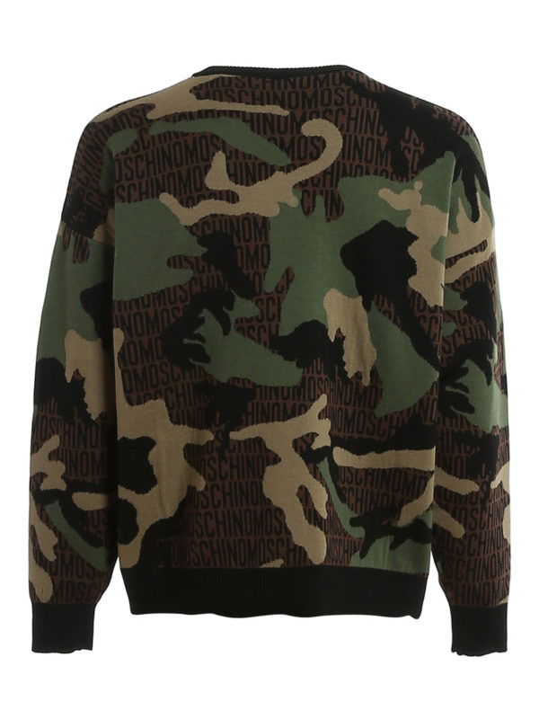 Camouflage wool sweater sale