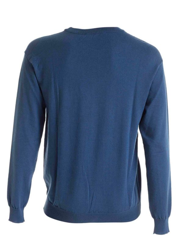 MOSCHINO: Pull col rond online - Pull Col Rond - Bleu