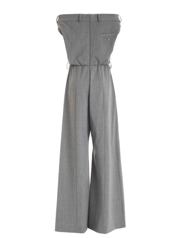 MOSCHINO: jumpsuits online - Gabardine jumpsuit in grey