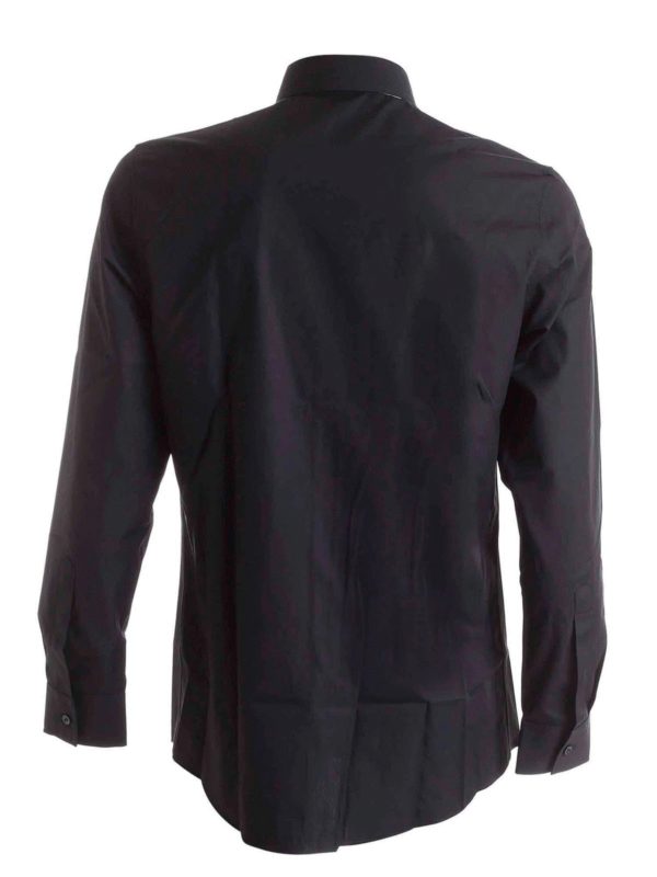 MOSCHINO: shirts online - Pins on the collar shirt in black