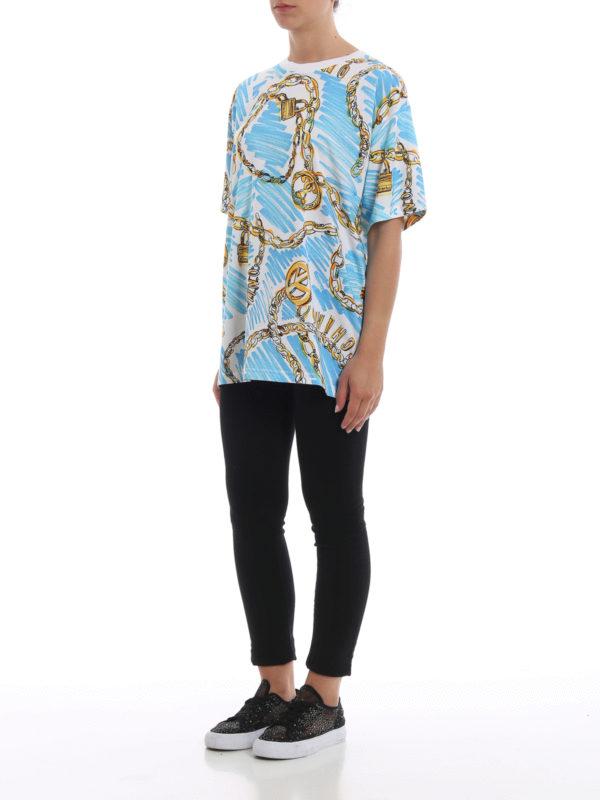 MOSCHINO: t-shirts online - Highlighter effect print T-shirt