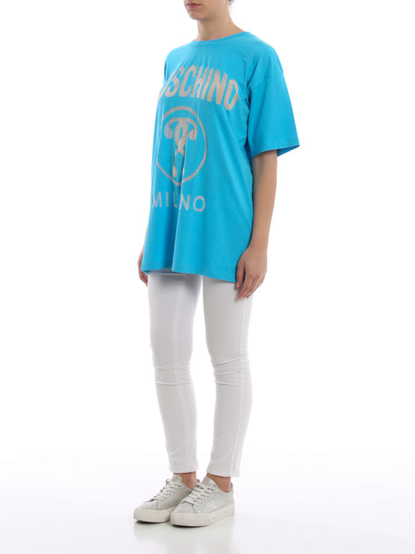 MOSCHINO: T-shirts online - T-Shirt - Hellblau