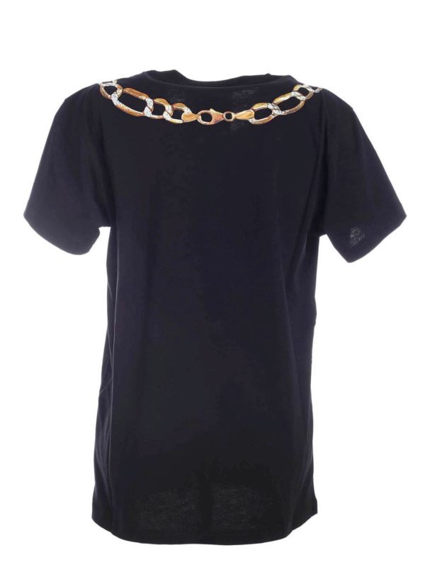 MOSCHINO: t-shirts online - Moschino Necklace T-shirt in black