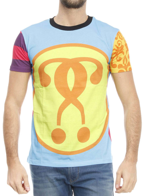 MOSCHINO: t-shirts online - Patchwork print T-shirt