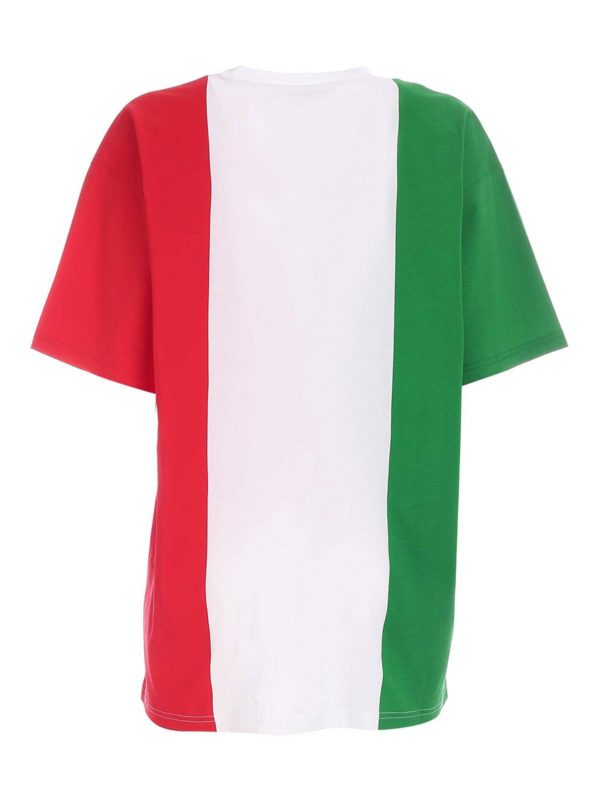 MOSCHINO: t-shirts online - Print oversize multicolor T-shirt