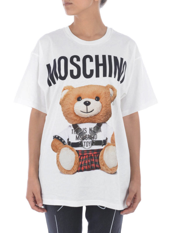 MOSCHINO: Tシャツ online - Teddy Bear cotton T-shirt