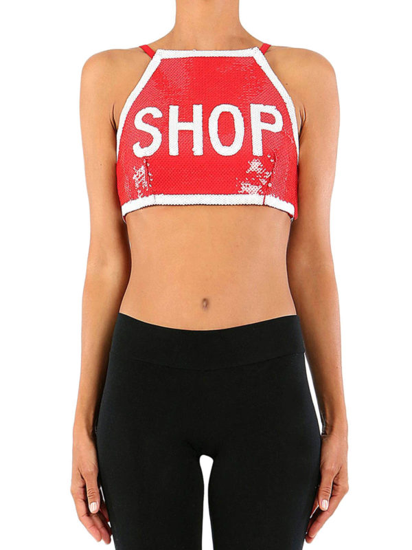 MOSCHINO: Tops & Tank tops online - Sequinned top