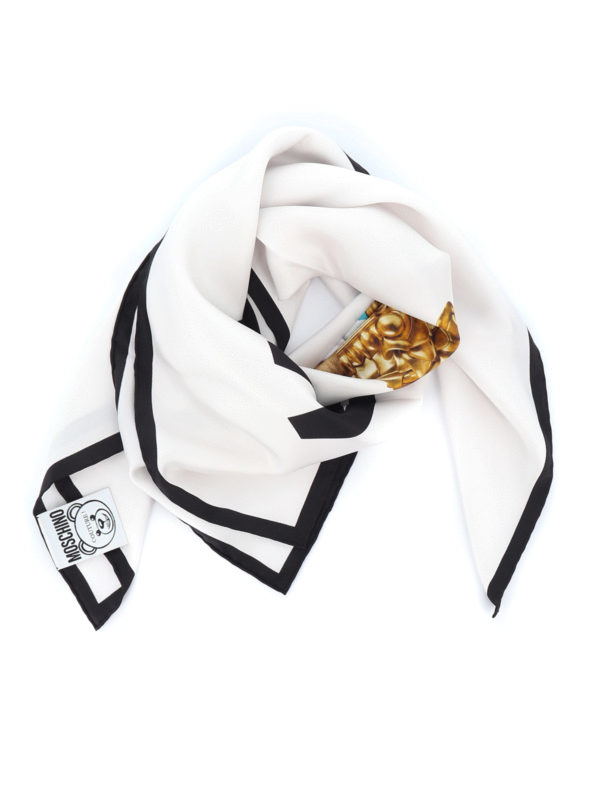 MOSCHINO: Bufandas y pañuelos - Bufanda - Teddy Bear Frame