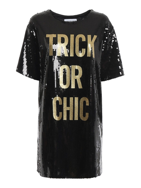 MOSCHINO: short dresses - Trick Or Chic sequin short dress