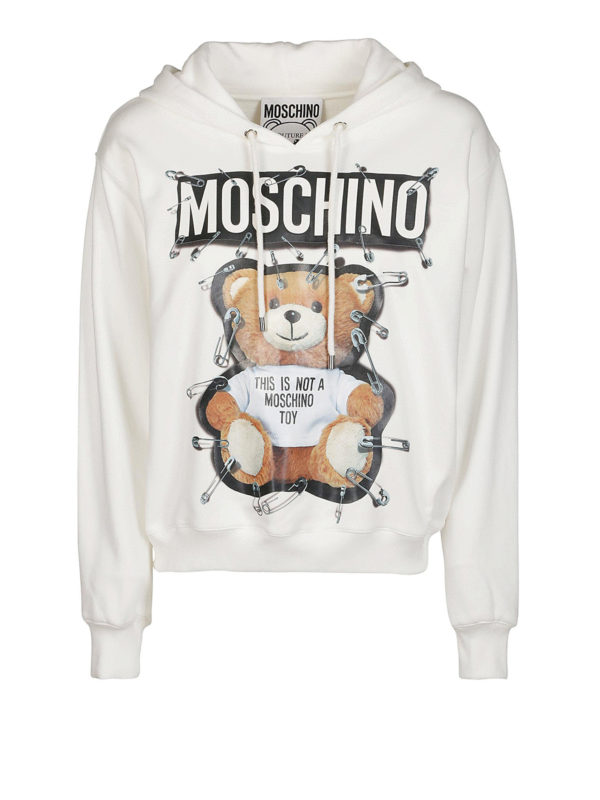 MOSCHINO: Sweatshirts & Sweaters - Bear print hoodie