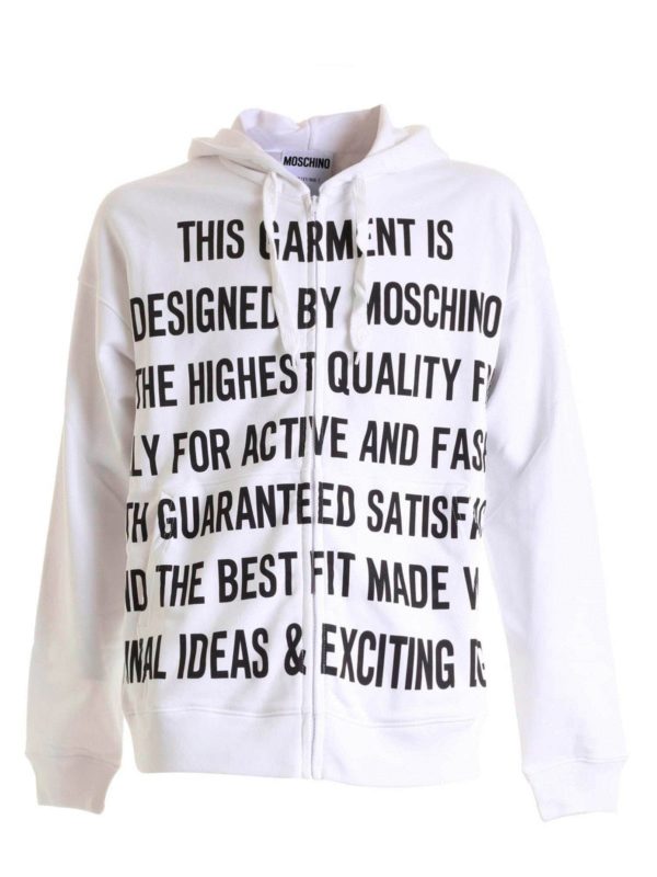 MOSCHINO: Sweatshirts und Pullover - Sweatshirt - Weiß