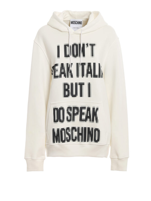 MOSCHINO: Felpe e maglie - Felpa con stampa effetto pixel