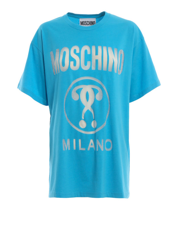 MOSCHINO: T-shirts - T-Shirt - Hellblau