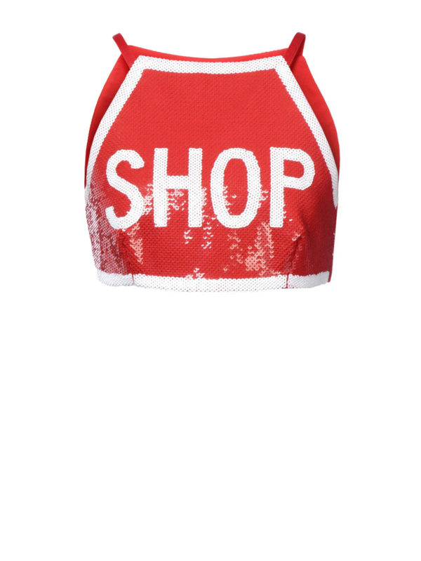 MOSCHINO: Tops & Tank tops - Sequinned top