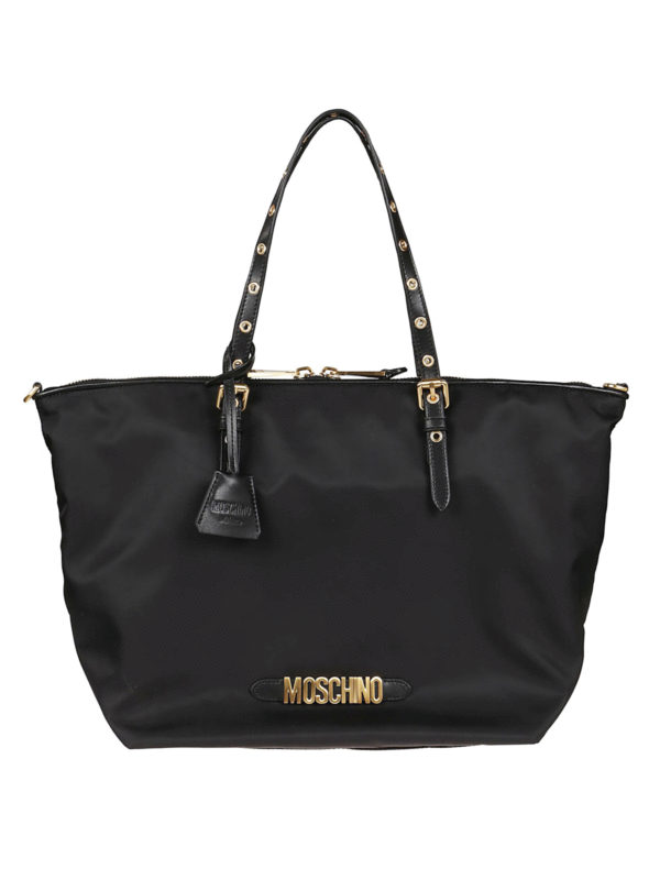 MOSCHINO: トートバッグ - トートバッグ - 黒