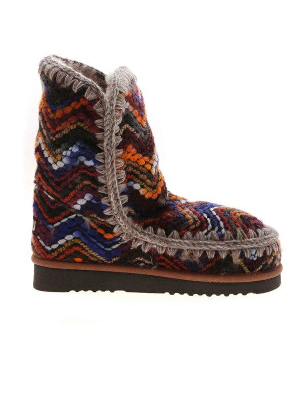 MOU: ankle boots - Eskimo Wool multicolor ankle boots