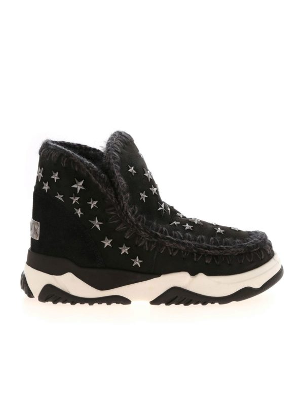 MOU: trainers - Eskimo Trainer Star Stud sneakers in black