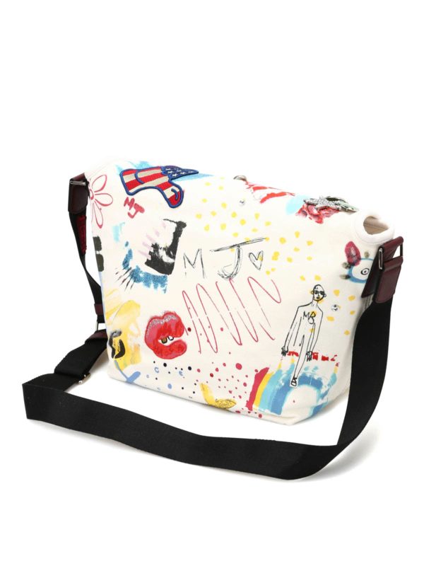Multicolour collage messenger shop online: MARC JACOBS