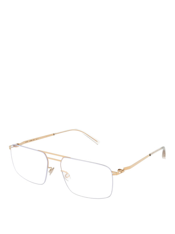 MYKITA: Occhiali - Occhiali da vista Hiro argento e oro