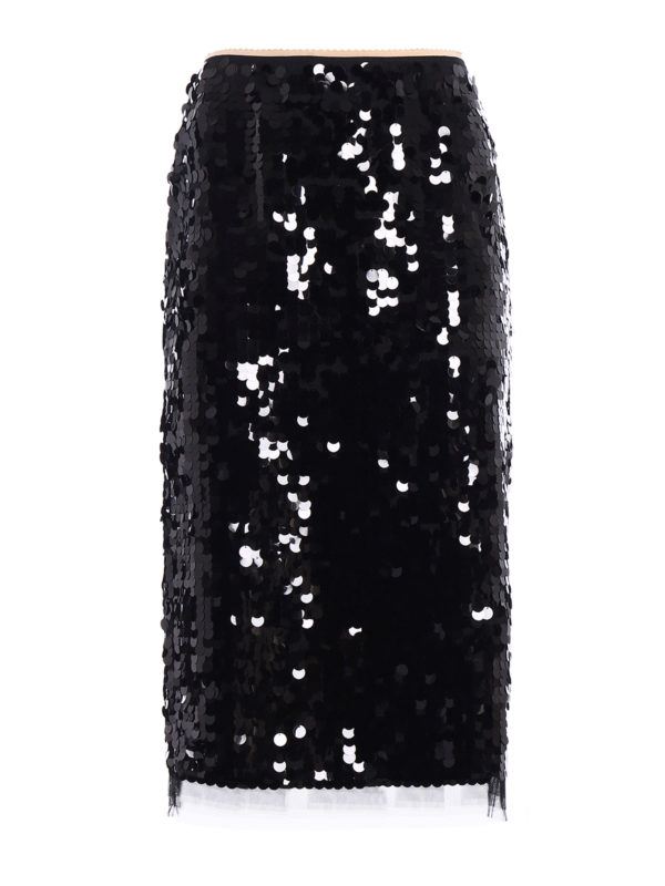 N°21: Knielange und Midi Röcke - Midirock - Schwarz