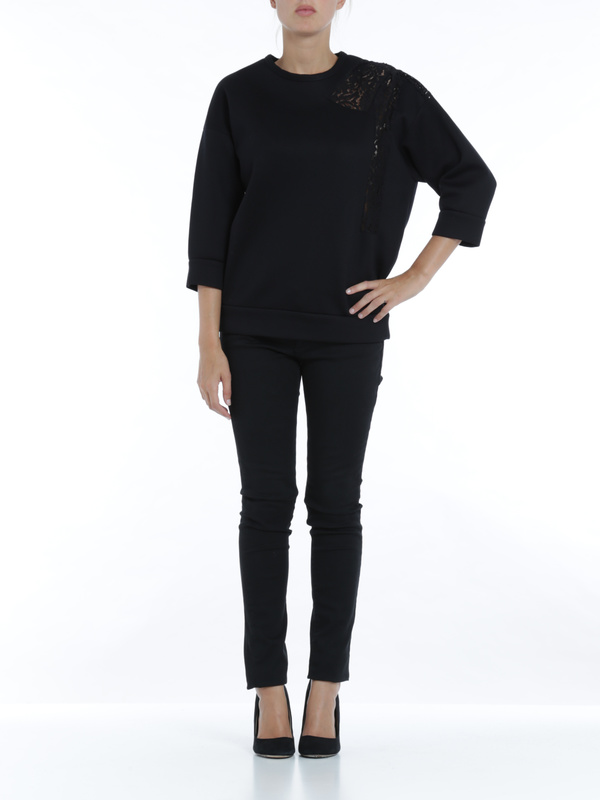 N°21: Sweatshirts & Sweaters online - Sweatshirt with lace inserts