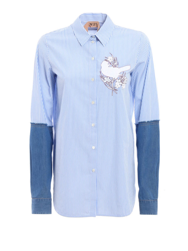 N°21: Hemden - Hemd Fur Damen - Hellblau