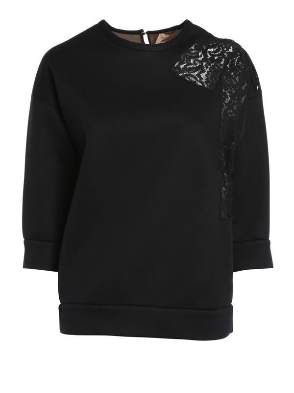 N°21: Sweatshirts & Sweaters - Sweatshirt with lace inserts