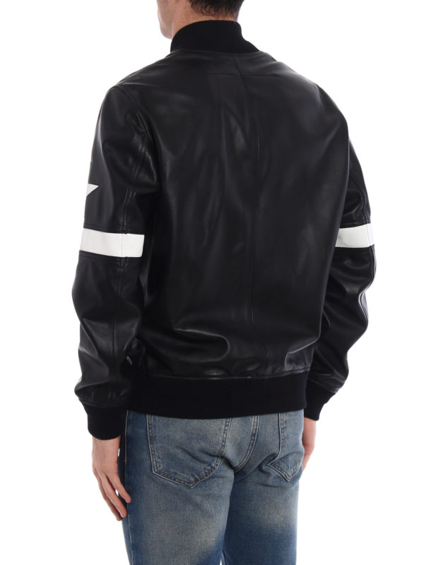 Lederjacke - Schwarz shop online: GIVENCHY